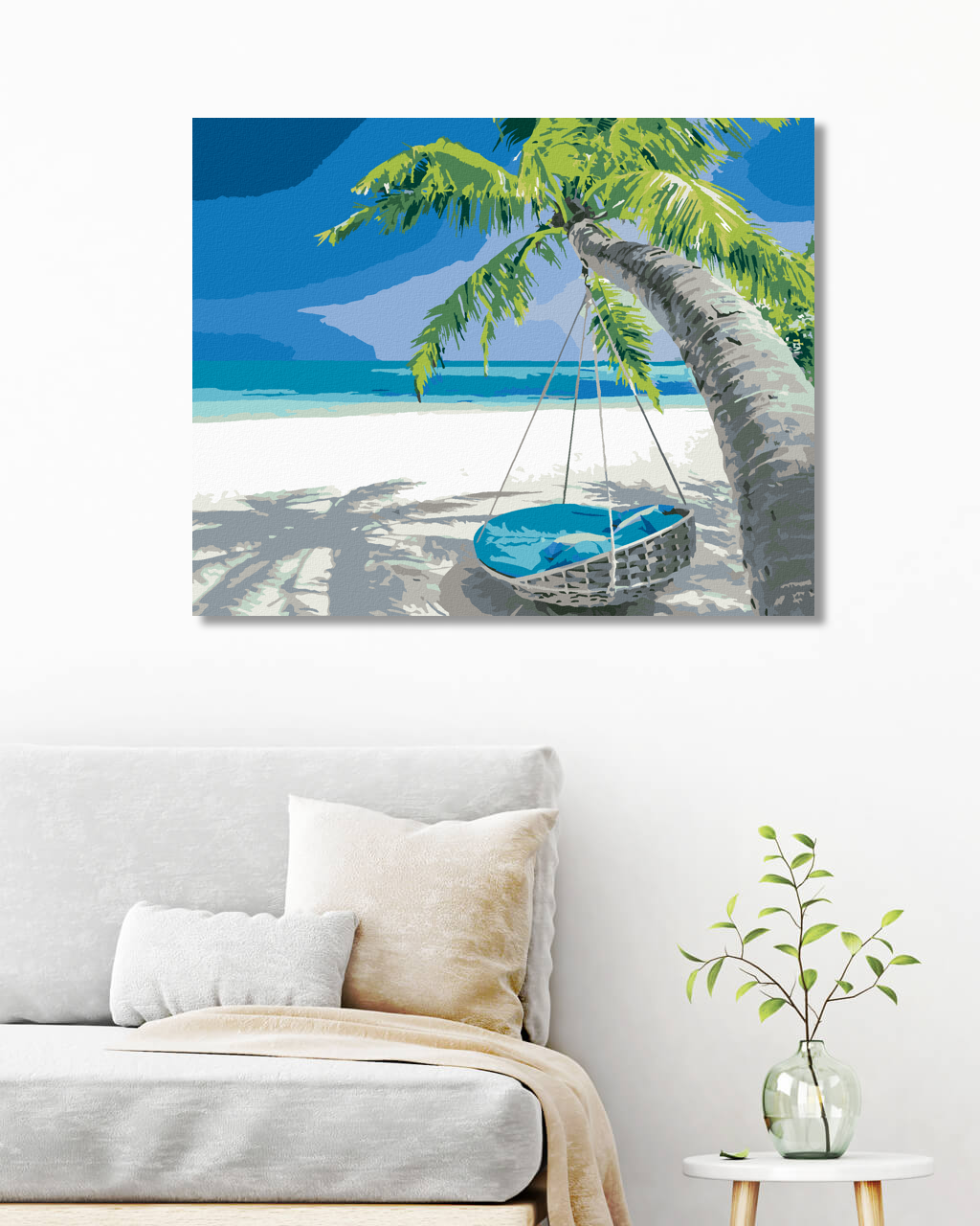 Paint by Numbers - SUN LOUNGER ON A SUNNY BEACH