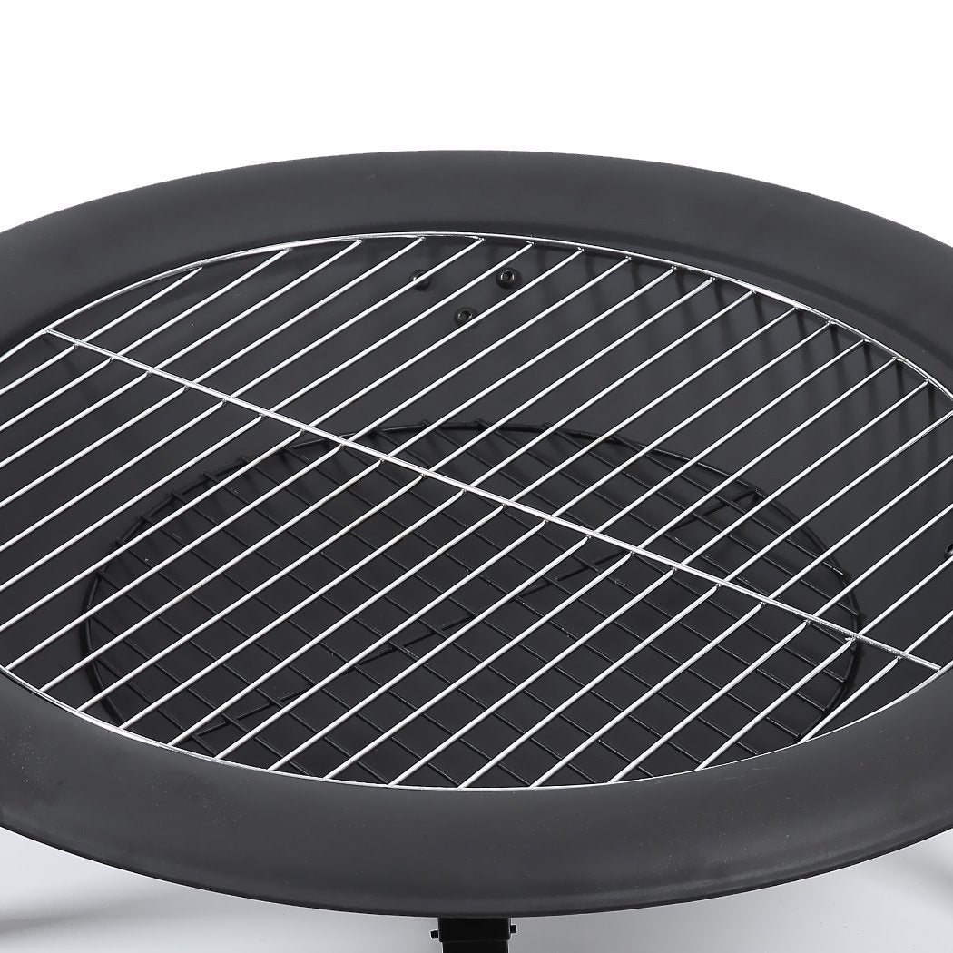 30" Portable Outdoor Fire Pit BBQ Grail Camping Garden Patio Heater