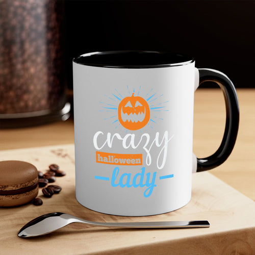 crazy halloween lady 118#- halloween-Mug / Coffee Cup