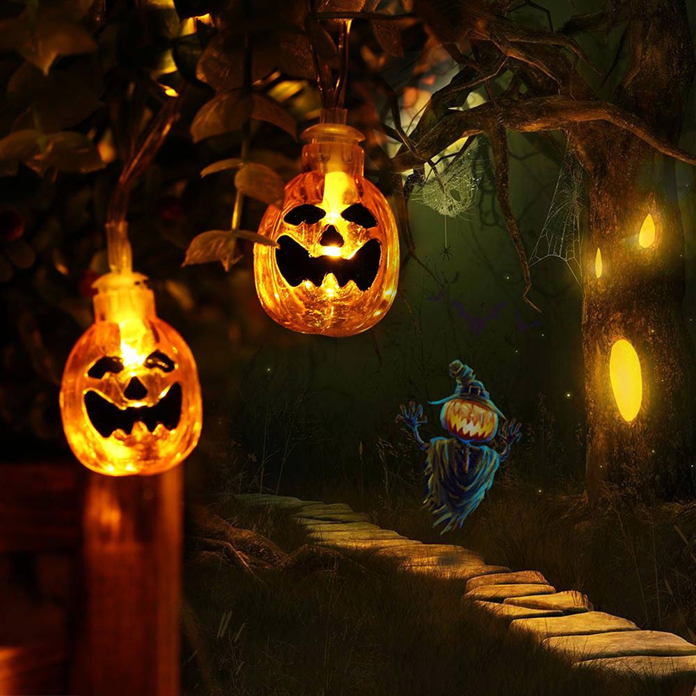 Halloween Decorative String Lights Pumpkin Ghost
