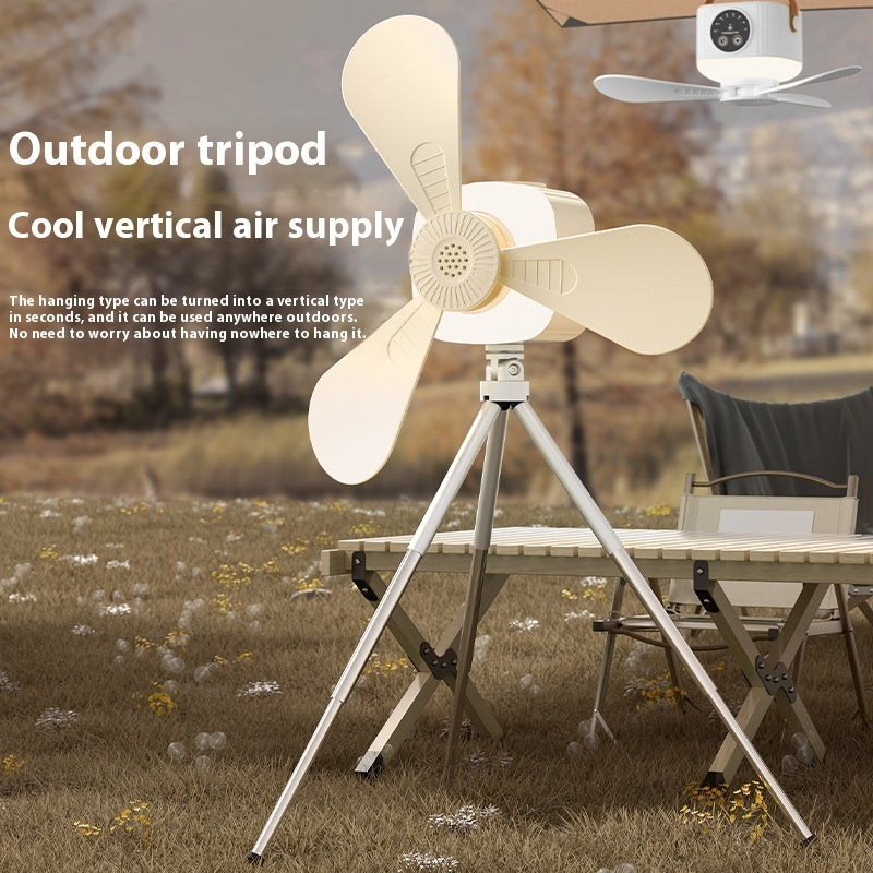 Multifunctional Light Small Ceiling Fan Outdoor Camping USB