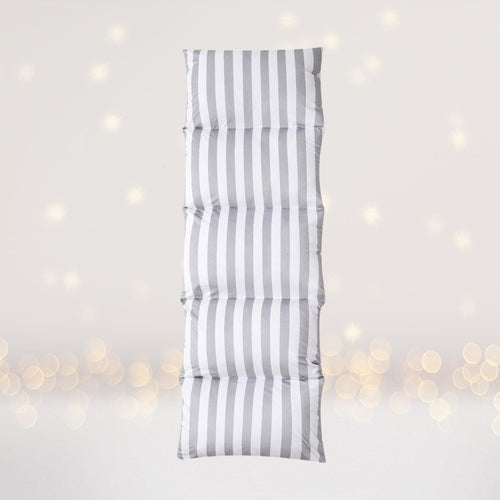 Kids Grey and White Pillow Bed Slipcover, Floor Lounger, Pillow Bed,