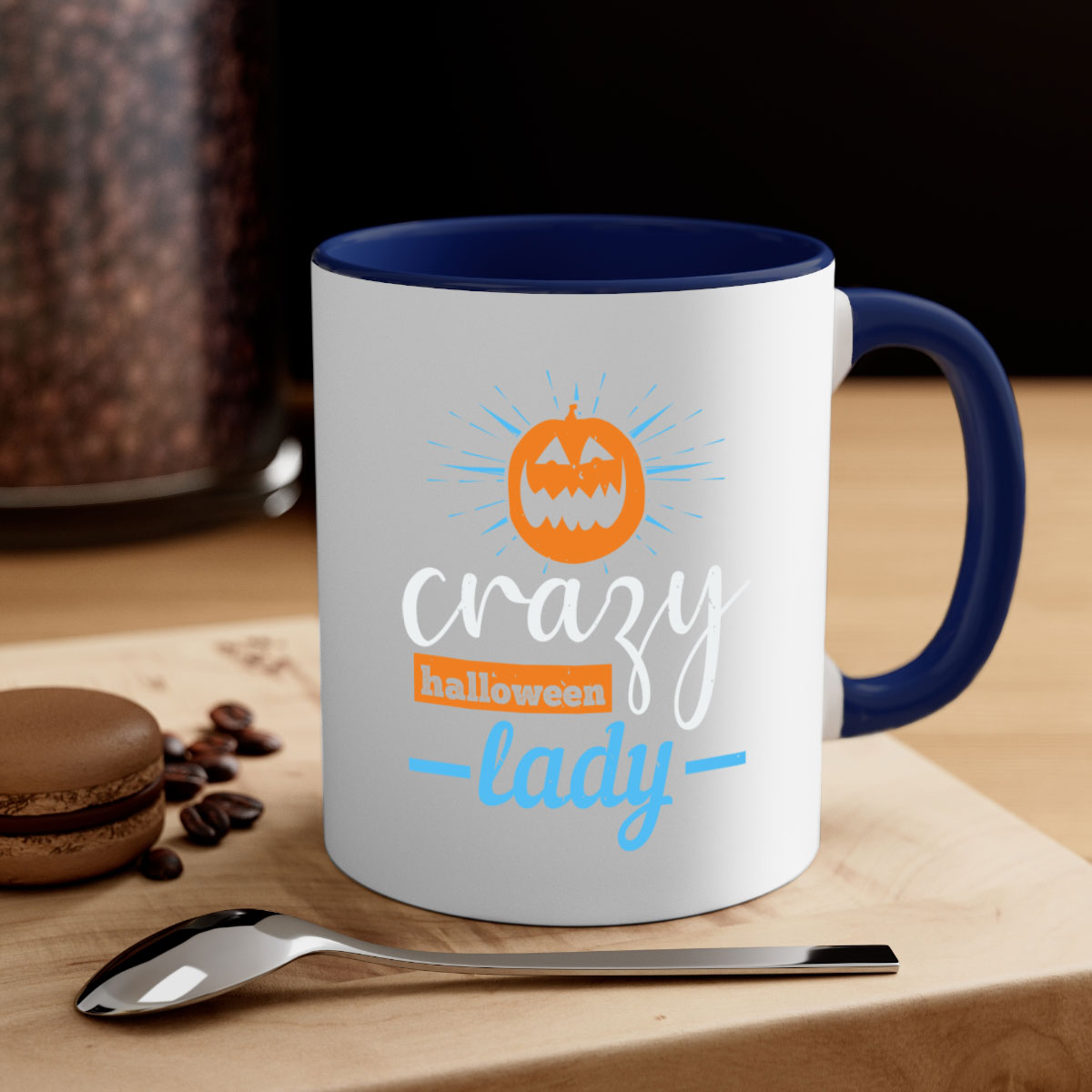 crazy halloween lady 118#- halloween-Mug / Coffee Cup